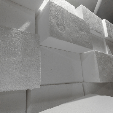 Image showing a white polystyrene block